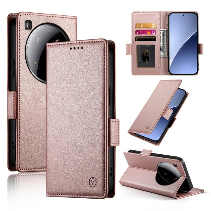 Funda para teléfono de cuero esmerilado con cierre magnético y hebilla lateral, For Xiaomi 15 Ultra, For Xiaomi Poco X7 Pro / Redmi Turbo 4, For Xiaomi 15 Pro, For Xiaomi 15, For Xiaomi 14T Pro, For Xiaomi 14T