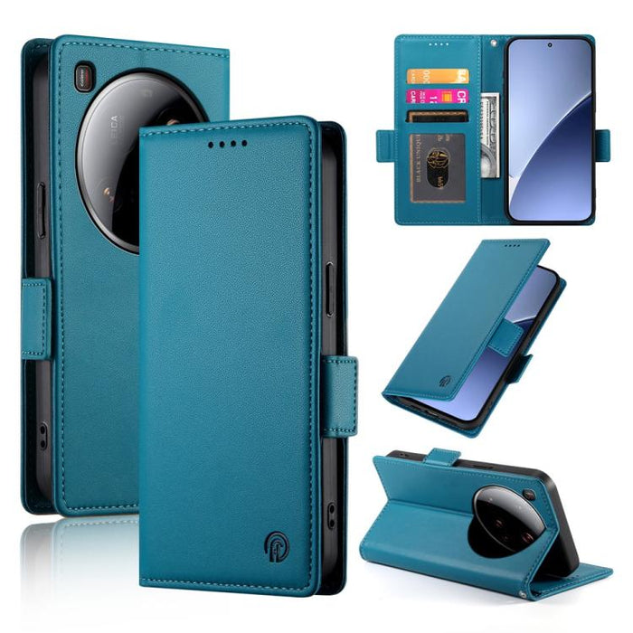 Funda para teléfono de cuero esmerilado con cierre magnético y hebilla lateral, For Xiaomi 15 Ultra, For Xiaomi Poco X7 Pro / Redmi Turbo 4, For Xiaomi 15 Pro, For Xiaomi 15, For Xiaomi 14T Pro, For Xiaomi 14T