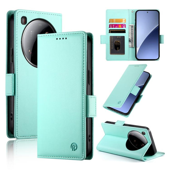 Funda para teléfono de cuero esmerilado con cierre magnético y hebilla lateral, For Xiaomi 15 Ultra, For Xiaomi Poco X7 Pro / Redmi Turbo 4, For Xiaomi 15 Pro, For Xiaomi 15, For Xiaomi 14T Pro, For Xiaomi 14T