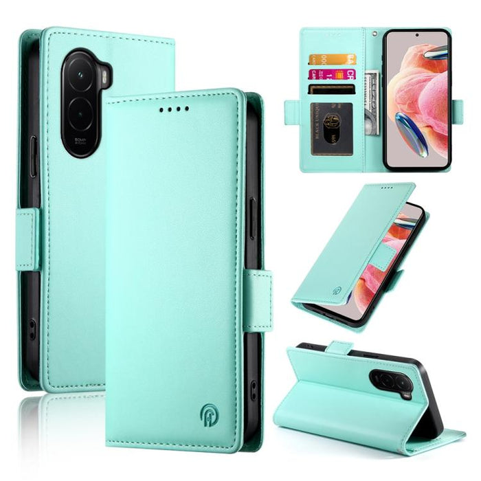 Funda para teléfono de cuero esmerilado con cierre magnético y hebilla lateral, For Xiaomi 17 Max 5G, For Xiaomi 17T Pro 5G, For Xiaomi 17T 5G, For Xiaomi Poco X8 Pro 5G / Redmi Turbo 5 5G, For Xiaomi 17 Ultra, For Xiaomi 17 Pro Max, For Xiaomi 17 Pro ...