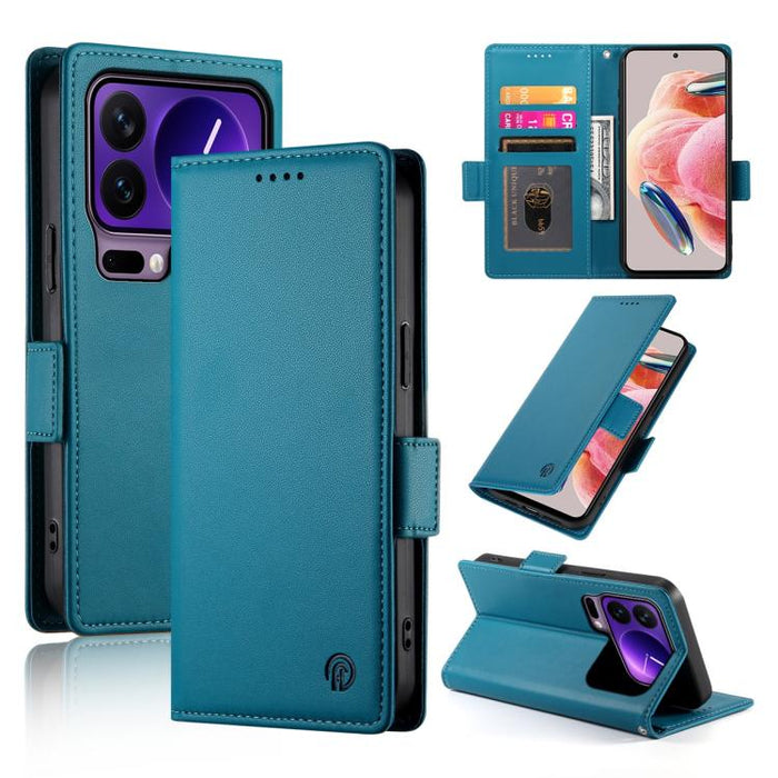 Funda para teléfono de cuero esmerilado con cierre magnético y hebilla lateral, For Xiaomi 17 Max 5G, For Xiaomi 17T Pro 5G, For Xiaomi 17T 5G, For Xiaomi Poco X8 Pro 5G / Redmi Turbo 5 5G, For Xiaomi 17 Ultra, For Xiaomi 17 Pro Max, For Xiaomi 17 Pro ...