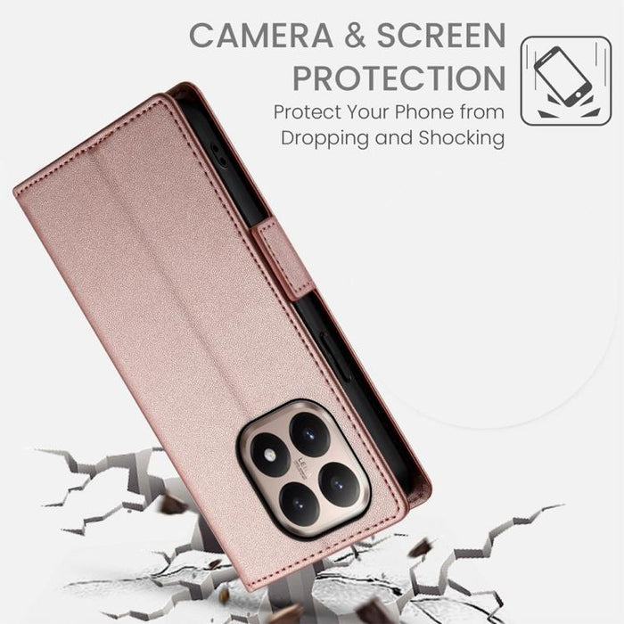 Funda para teléfono de cuero esmerilado con cierre magnético y hebilla lateral, For Xiaomi 15 Ultra, For Xiaomi Poco X7 Pro / Redmi Turbo 4, For Xiaomi 15 Pro, For Xiaomi 15, For Xiaomi 14T Pro, For Xiaomi 14T