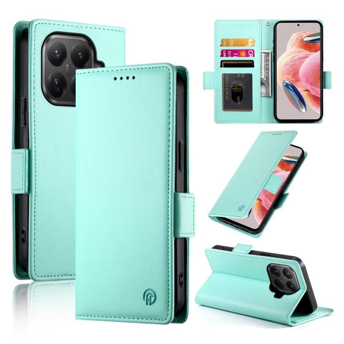 Funda para teléfono de cuero esmerilado con cierre magnético y hebilla lateral, For Xiaomi 17 Max 5G, For Xiaomi 17T Pro 5G, For Xiaomi 17T 5G, For Xiaomi Poco X8 Pro 5G / Redmi Turbo 5 5G, For Xiaomi 17 Ultra, For Xiaomi 17 Pro Max, For Xiaomi 17 Pro ...