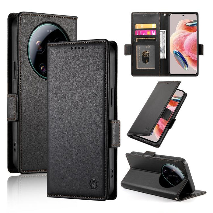 Funda para teléfono de cuero esmerilado con cierre magnético y hebilla lateral, For Xiaomi 17 Max 5G, For Xiaomi 17T Pro 5G, For Xiaomi 17T 5G, For Xiaomi Poco X8 Pro 5G / Redmi Turbo 5 5G, For Xiaomi 17 Ultra, For Xiaomi 17 Pro Max, For Xiaomi 17 Pro ...