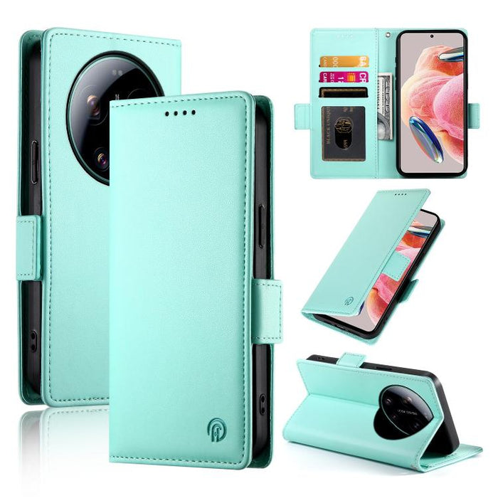 Funda para teléfono de cuero esmerilado con cierre magnético y hebilla lateral, For Xiaomi 17 Max 5G, For Xiaomi 17T Pro 5G, For Xiaomi 17T 5G, For Xiaomi Poco X8 Pro 5G / Redmi Turbo 5 5G, For Xiaomi 17 Ultra, For Xiaomi 17 Pro Max, For Xiaomi 17 Pro ...