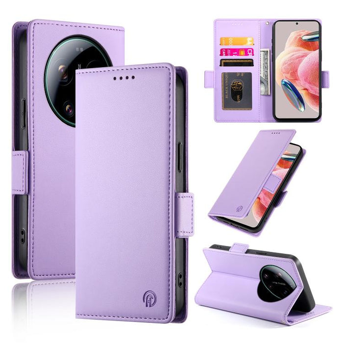 Funda para teléfono de cuero esmerilado con cierre magnético y hebilla lateral, For Xiaomi 17 Max 5G, For Xiaomi 17T Pro 5G, For Xiaomi 17T 5G, For Xiaomi Poco X8 Pro 5G / Redmi Turbo 5 5G, For Xiaomi 17 Ultra, For Xiaomi 17 Pro Max, For Xiaomi 17 Pro ...