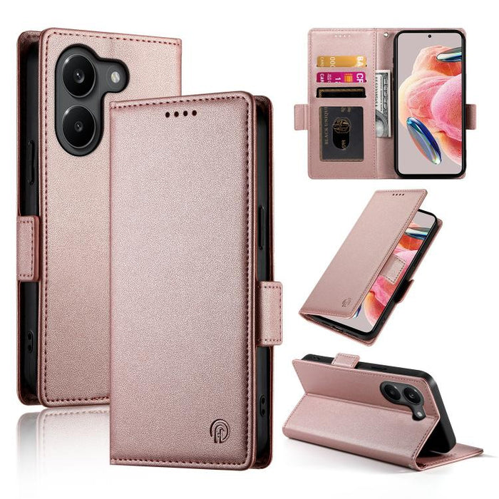 Funda para teléfono de cuero esmerilado con cierre magnético y hebilla lateral, For Xiaomi 17 Max 5G, For Xiaomi 17T Pro 5G, For Xiaomi 17T 5G, For Xiaomi Poco X8 Pro 5G / Redmi Turbo 5 5G, For Xiaomi 17 Ultra, For Xiaomi 17 Pro Max, For Xiaomi 17 Pro ...