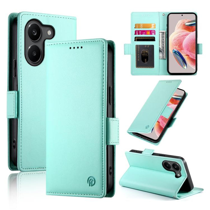 Funda para teléfono de cuero esmerilado con cierre magnético y hebilla lateral, For Xiaomi 17 Max 5G, For Xiaomi 17T Pro 5G, For Xiaomi 17T 5G, For Xiaomi Poco X8 Pro 5G / Redmi Turbo 5 5G, For Xiaomi 17 Ultra, For Xiaomi 17 Pro Max, For Xiaomi 17 Pro ...