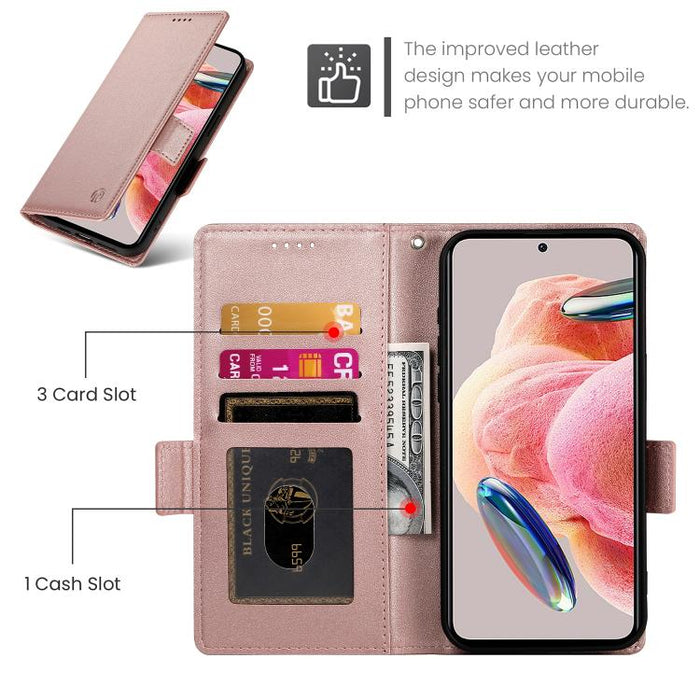 Funda para teléfono de cuero esmerilado con cierre magnético y hebilla lateral, For Xiaomi 17 Max 5G, For Xiaomi 17T Pro 5G, For Xiaomi 17T 5G, For Xiaomi Poco X8 Pro 5G / Redmi Turbo 5 5G, For Xiaomi 17 Ultra, For Xiaomi 17 Pro Max, For Xiaomi 17 Pro ...