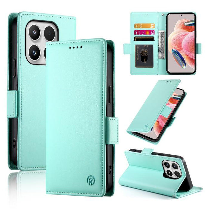 Funda para teléfono de cuero esmerilado con cierre magnético y hebilla lateral, For Xiaomi 17 Max 5G, For Xiaomi 17T Pro 5G, For Xiaomi 17T 5G, For Xiaomi Poco X8 Pro 5G / Redmi Turbo 5 5G, For Xiaomi 17 Ultra, For Xiaomi 17 Pro Max, For Xiaomi 17 Pro ...