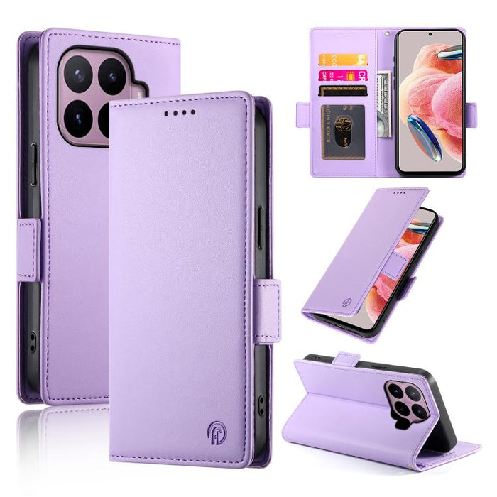 Funda para teléfono de cuero esmerilado con cierre magnético y hebilla lateral, For Xiaomi 17 Max 5G, For Xiaomi 17T Pro 5G, For Xiaomi 17T 5G, For Xiaomi Poco X8 Pro 5G / Redmi Turbo 5 5G, For Xiaomi 17 Ultra, For Xiaomi 17 Pro Max, For Xiaomi 17 Pro ...