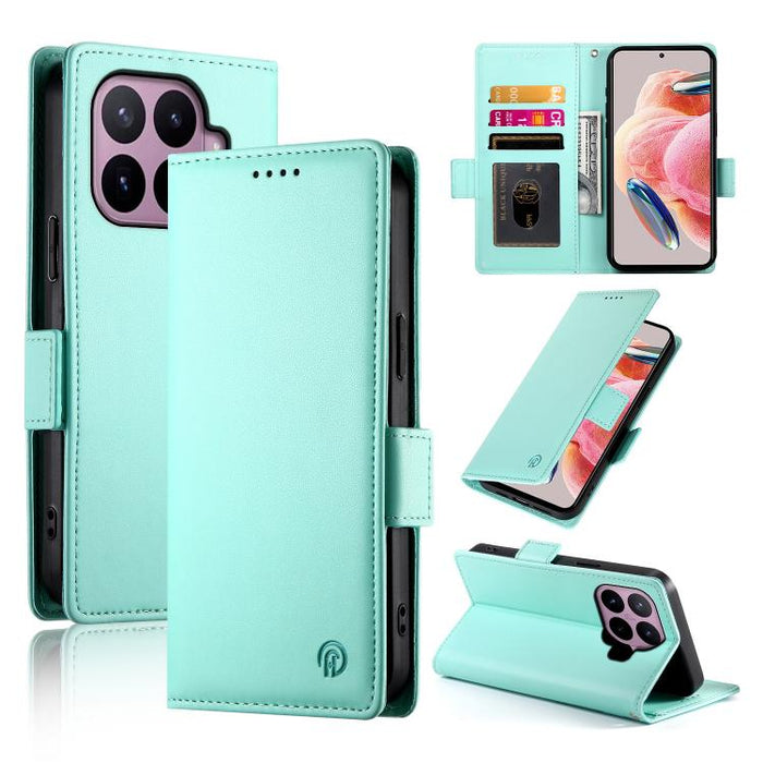 Funda para teléfono de cuero esmerilado con cierre magnético y hebilla lateral, For Xiaomi 17 Max 5G, For Xiaomi 17T Pro 5G, For Xiaomi 17T 5G, For Xiaomi Poco X8 Pro 5G / Redmi Turbo 5 5G, For Xiaomi 17 Ultra, For Xiaomi 17 Pro Max, For Xiaomi 17 Pro ...