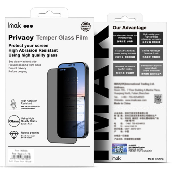Película de vidrio templado de pantalla completa con privacidad curvada 3D de imak, For Redmi Note 15 Pro+ 5G Global 163.3mm, For Redmi Note 15 4G Global 164mm, For Redmi Note 15 Pro 4G Global 163.2mm, For Redmi Note 15 5G Global 164mm                 ...