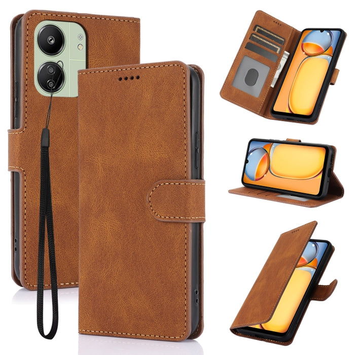 Funda para teléfono de piel de becerro con textura de piel de fantasía, For Redmi Note 15 Pro+ 5G Global 163.3mm, For Redmi Note 15 4G / 5G Global 164mm, For Redmi Note 15 Pro 4G Global 163.2mm, For Redmi Note 15 Pro 5G Global 163.6mm                  ...