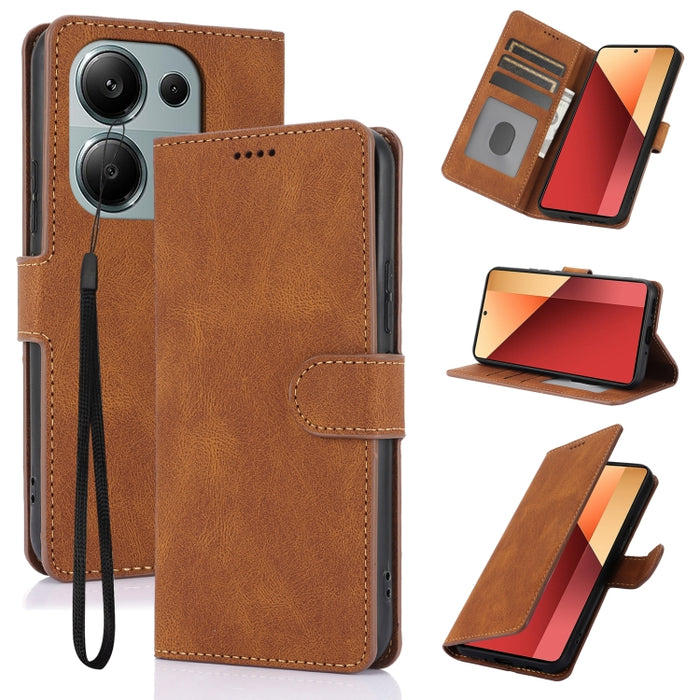 Funda para teléfono de piel de becerro con textura de piel de fantasía, For Redmi Note 15 Pro+ 5G Global 163.3mm, For Redmi Note 15 4G / 5G Global 164mm, For Redmi Note 15 Pro 4G Global 163.2mm, For Redmi Note 15 Pro 5G Global 163.6mm                  ...