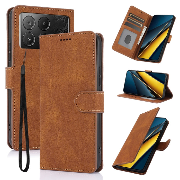 Funda para teléfono de piel de becerro con textura de piel de fantasía, For Redmi Note 15 Pro+ 5G Global 163.3mm, For Redmi Note 15 4G / 5G Global 164mm, For Redmi Note 15 Pro 4G Global 163.2mm, For Redmi Note 15 Pro 5G Global 163.6mm                  ...