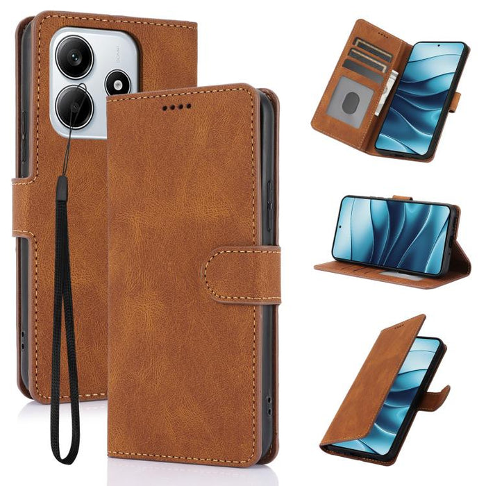 Funda para teléfono de piel de becerro con textura de piel de fantasía, For Redmi Note 15 Pro+ 5G Global 163.3mm, For Redmi Note 15 4G / 5G Global 164mm, For Redmi Note 15 Pro 4G Global 163.2mm, For Redmi Note 15 Pro 5G Global 163.6mm                  ...