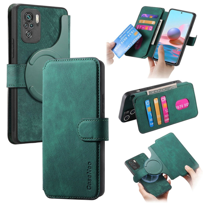 CaseNeo MagSafe RFID - Funda de cuero retro antirrobo para teléfono, For Redmi Note 13 Pro 4G, For Redmi 13C 4G / 13R, For Redmi Note 13 4G, For Redmi Note 13 Pro 5G, For Redmi Note 13 5G, For Redmi Note 13 Pro+ 5G, For Redmi Note 12 4G Global         ...