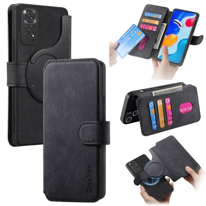 CaseNeo MagSafe RFID - Funda de cuero retro antirrobo para teléfono, For Redmi Note 13 Pro 4G, For Redmi 13C 4G / 13R, For Redmi Note 13 4G, For Redmi Note 13 Pro 5G, For Redmi Note 13 5G, For Redmi Note 13 Pro+ 5G, For Redmi Note 12 4G Global         ...