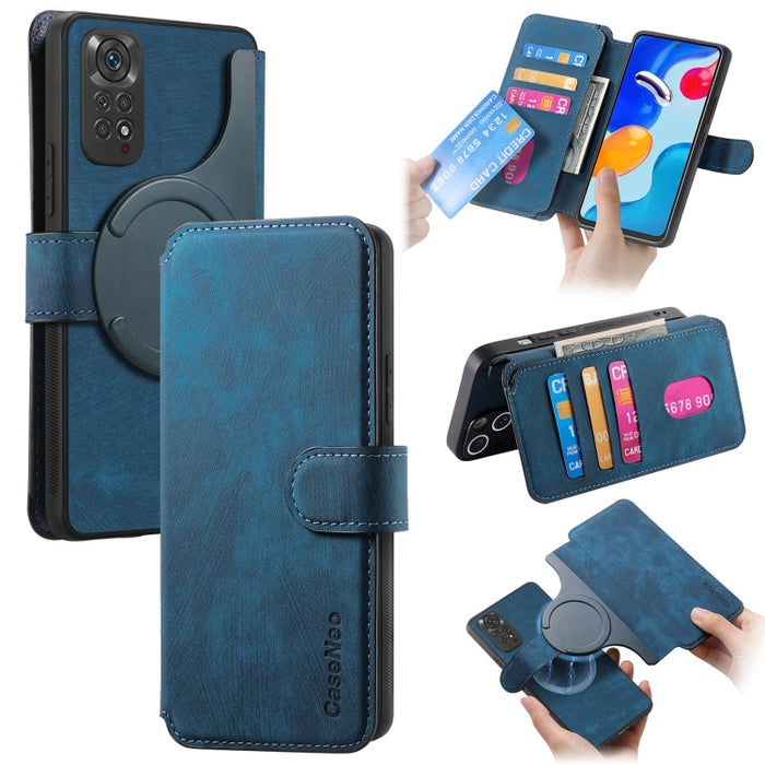 CaseNeo MagSafe RFID - Funda de cuero retro antirrobo para teléfono, For Redmi Note 13 Pro 4G, For Redmi 13C 4G / 13R, For Redmi Note 13 4G, For Redmi Note 13 Pro 5G, For Redmi Note 13 5G, For Redmi Note 13 Pro+ 5G, For Redmi Note 12 4G Global         ...