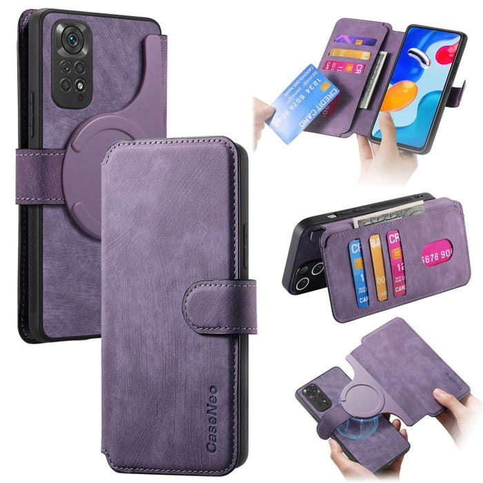 CaseNeo MagSafe RFID - Funda de cuero retro antirrobo para teléfono, For Redmi Note 13 Pro 4G, For Redmi 13C 4G / 13R, For Redmi Note 13 4G, For Redmi Note 13 Pro 5G, For Redmi Note 13 5G, For Redmi Note 13 Pro+ 5G, For Redmi Note 12 4G Global         ...