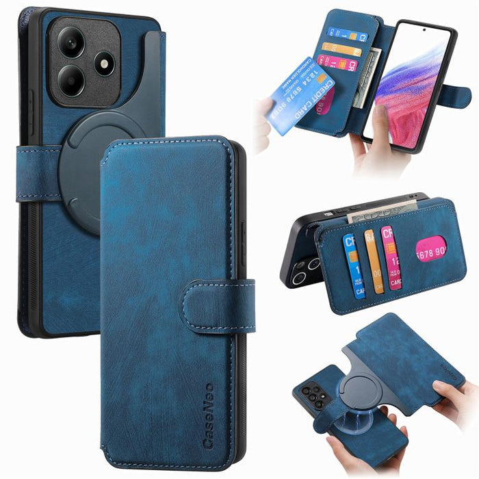 CaseNeo MagSafe RFID - Funda de cuero retro antirrobo para teléfono, For Redmi Turbo 5 Max / Poco X8 Pro Max, For Redmi Turbo 5 5G / Poco X8 Pro 5G, For Redmi Note 15 Pro+ 5G Global 163.3mm, For Redmi Note 15 4G / 5G Global 164mm                       ...