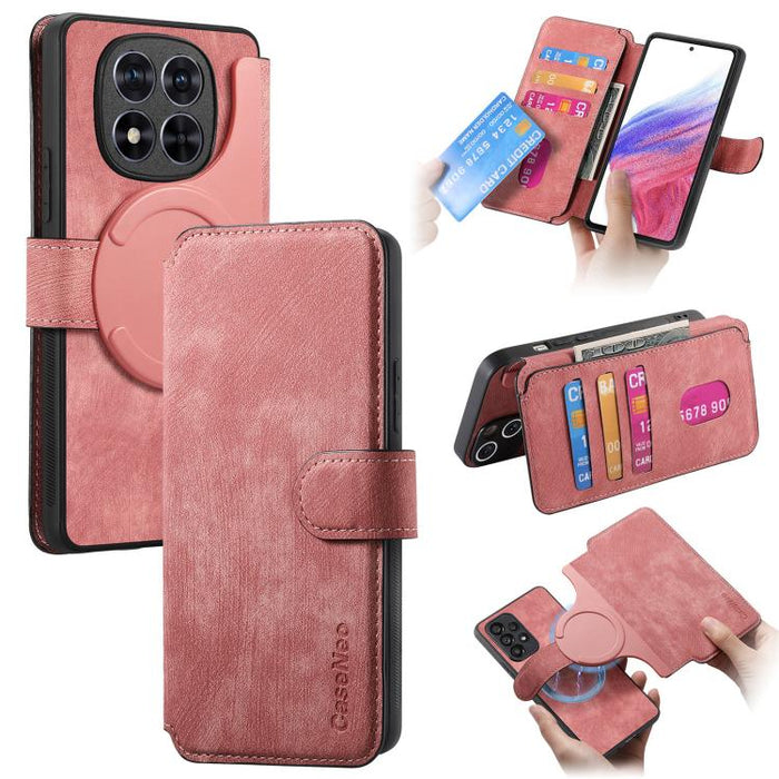 CaseNeo MagSafe RFID - Funda de cuero retro antirrobo para teléfono, For Redmi Turbo 5 Max / Poco X8 Pro Max, For Redmi Turbo 5 5G / Poco X8 Pro 5G, For Redmi Note 15 Pro+ 5G Global 163.3mm, For Redmi Note 15 4G / 5G Global 164mm                       ...