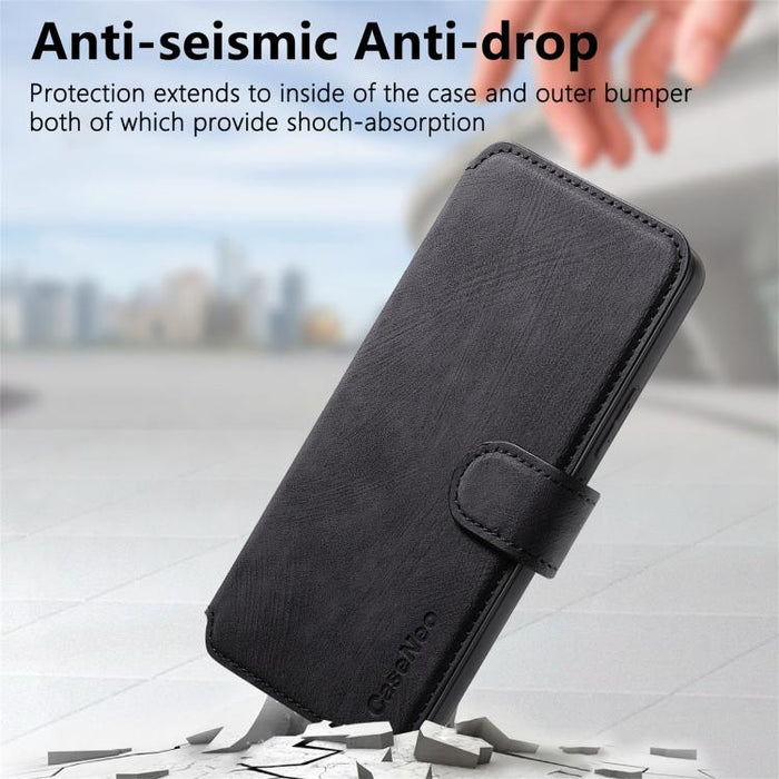 CaseNeo MagSafe RFID - Funda de cuero retro antirrobo para teléfono, For Redmi Turbo 5 Max / Poco X8 Pro Max, For Redmi Turbo 5 5G / Poco X8 Pro 5G, For Redmi Note 15 Pro+ 5G Global 163.3mm, For Redmi Note 15 4G / 5G Global 164mm                       ...