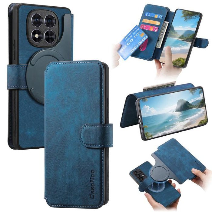 CaseNeo MagSafe RFID - Funda de cuero retro antirrobo para teléfono, For Redmi Turbo 5 Max / Poco X8 Pro Max, For Redmi Turbo 5 5G / Poco X8 Pro 5G, For Redmi Note 15 Pro+ 5G Global 163.3mm, For Redmi Note 15 4G / 5G Global 164mm                       ...