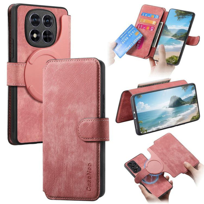 CaseNeo MagSafe RFID - Funda de cuero retro antirrobo para teléfono, For Redmi Turbo 5 Max / Poco X8 Pro Max, For Redmi Turbo 5 5G / Poco X8 Pro 5G, For Redmi Note 15 Pro+ 5G Global 163.3mm, For Redmi Note 15 4G / 5G Global 164mm                       ...