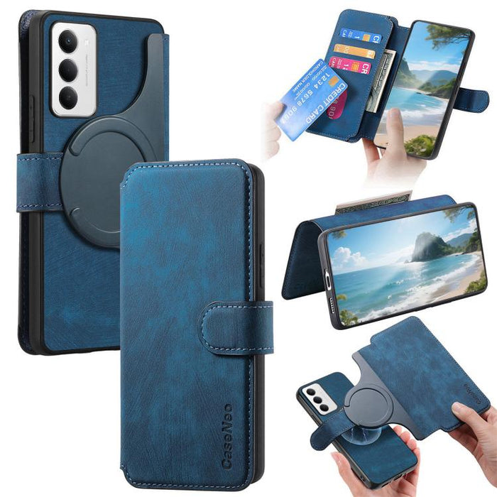 CaseNeo MagSafe RFID - Funda de cuero retro antirrobo para teléfono, For Redmi Turbo 5 Max / Poco X8 Pro Max, For Redmi Turbo 5 5G / Poco X8 Pro 5G, For Redmi Note 15 Pro+ 5G Global 163.3mm, For Redmi Note 15 4G / 5G Global 164mm                       ...