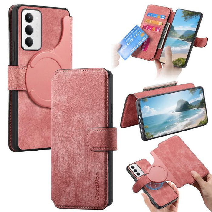 CaseNeo MagSafe RFID - Funda de cuero retro antirrobo para teléfono, For Redmi Turbo 5 Max / Poco X8 Pro Max, For Redmi Turbo 5 5G / Poco X8 Pro 5G, For Redmi Note 15 Pro+ 5G Global 163.3mm, For Redmi Note 15 4G / 5G Global 164mm                       ...