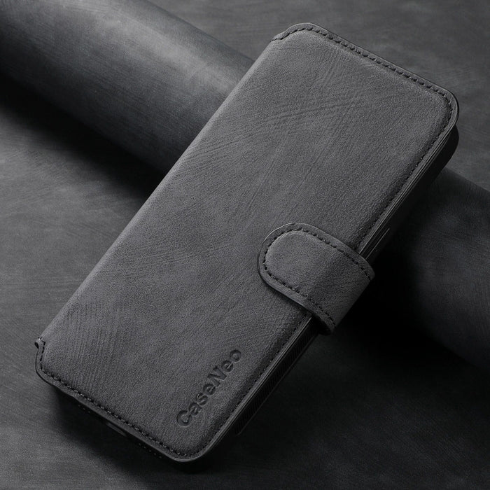 CaseNeo MagSafe RFID - Funda de cuero retro antirrobo para teléfono, For Xiaomi Poco X3 NFC