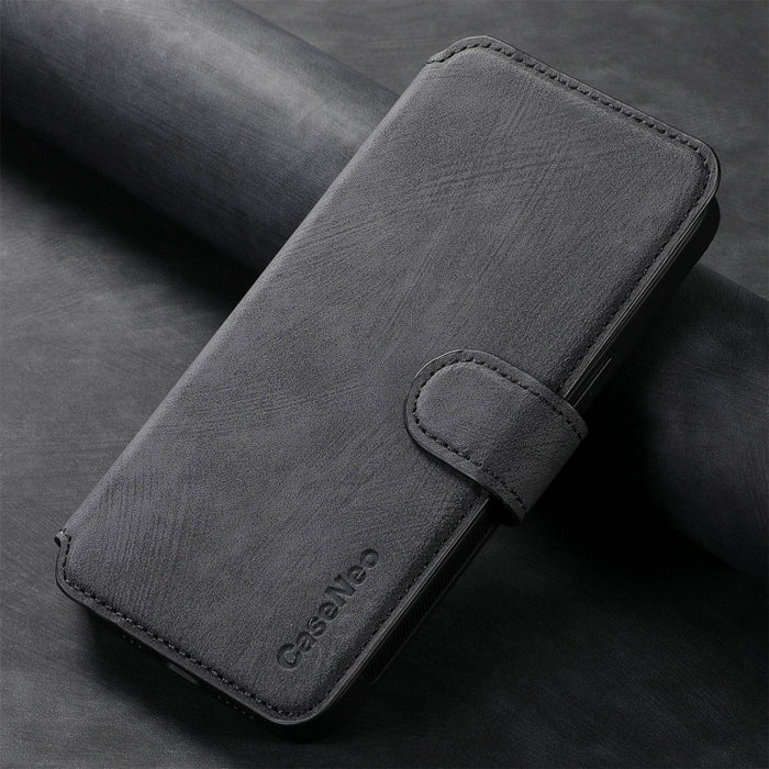 CaseNeo MagSafe RFID - Funda de cuero retro antirrobo para teléfono, For Xiaomi Poco X3 NFC