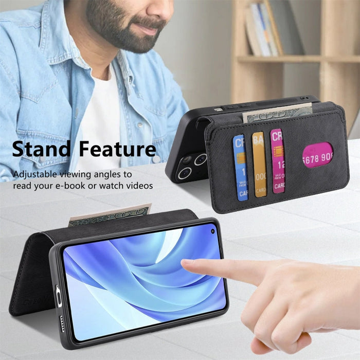 CaseNeo MagSafe RFID - Funda de cuero retro antirrobo para teléfono, For Xiaomi Poco X3 NFC