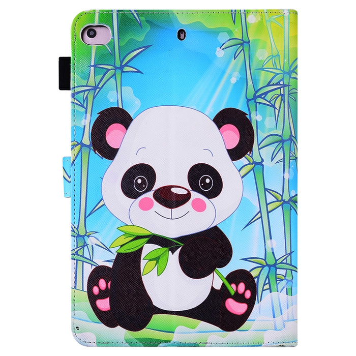 Estuche de cuero con tapa horizontal, con ranuras para tarjetas y soporte y marco de fotos