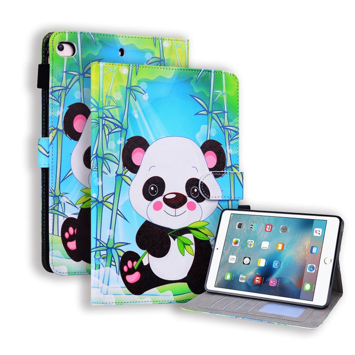 Estuche de cuero con tapa horizontal, con ranuras para tarjetas y soporte y marco de fotos