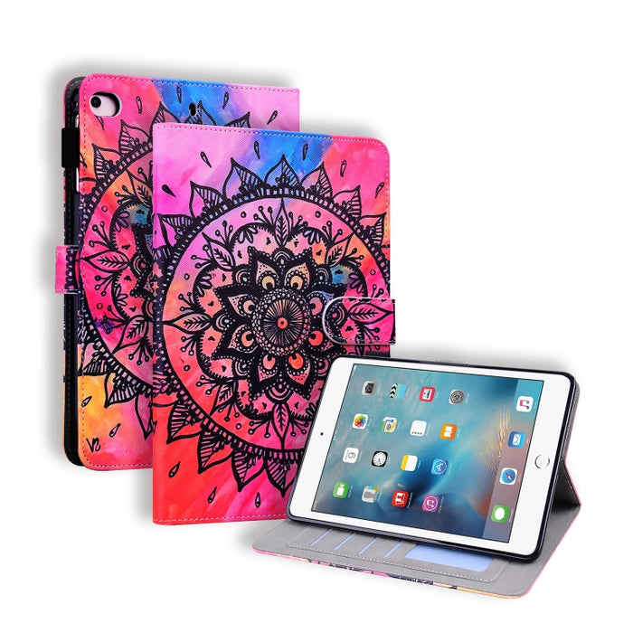 Estuche de cuero con tapa horizontal, con ranuras para tarjetas y soporte y marco de fotos