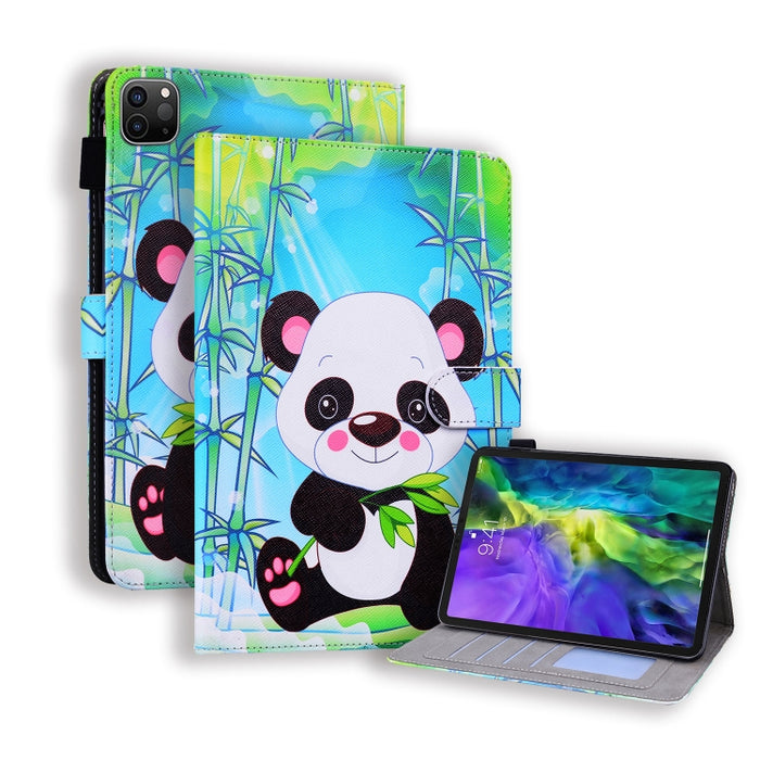 Estuche de cuero con tapa horizontal, con ranuras para tarjetas y soporte y marco de fotos