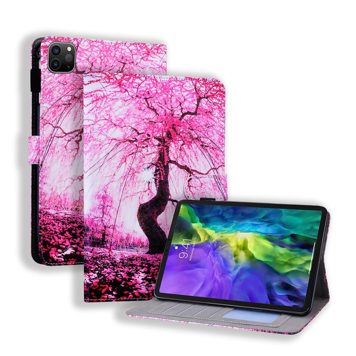 Estuche de cuero con tapa horizontal, con ranuras para tarjetas y soporte y marco de fotos