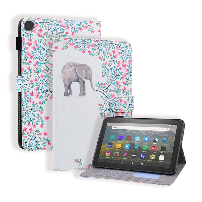 Estuche de cuero con tapa horizontal, con ranuras para tarjetas y soporte y marco de fotos