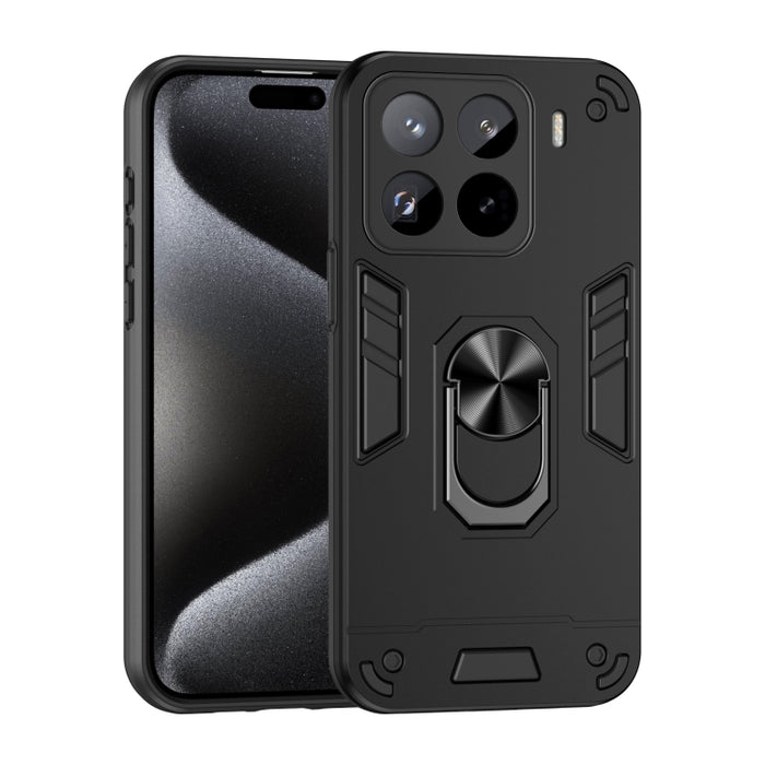 Estuche para teléfono con soporte de anillo de metal a prueba de golpes, For Redmi Note 15 Pro+ 5G 163.3mm/Poco M8 Pro 5G, For Redmi Note 15 5G / 4G 164mm / Poco M8 5G, For Redmi Note 15 Pro 5G Global 163.6mm                                            ...