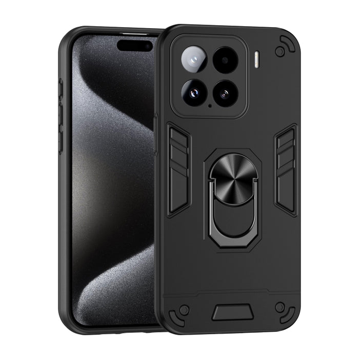 Estuche para teléfono con soporte de anillo de metal a prueba de golpes, For Redmi Note 15 Pro+ 5G 163.3mm/Poco M8 Pro 5G, For Redmi Note 15 5G / 4G 164mm / Poco M8 5G, For Redmi Note 15 Pro 5G Global 163.6mm                                            ...