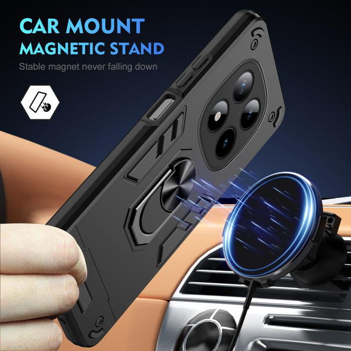 Estuche para teléfono con soporte de anillo de metal a prueba de golpes, For Redmi Note 15 Pro+ 5G 163.3mm/Poco M8 Pro 5G, For Redmi Note 15 5G / 4G 164mm / Poco M8 5G, For Redmi Note 15 Pro 5G Global 163.6mm                                            ...