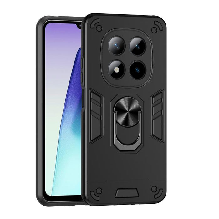 Estuche para teléfono con soporte de anillo de metal a prueba de golpes, For Redmi Note 15 Pro+ 5G 163.3mm/Poco M8 Pro 5G, For Redmi Note 15 5G / 4G 164mm / Poco M8 5G, For Redmi Note 15 Pro 5G Global 163.6mm                                            ...