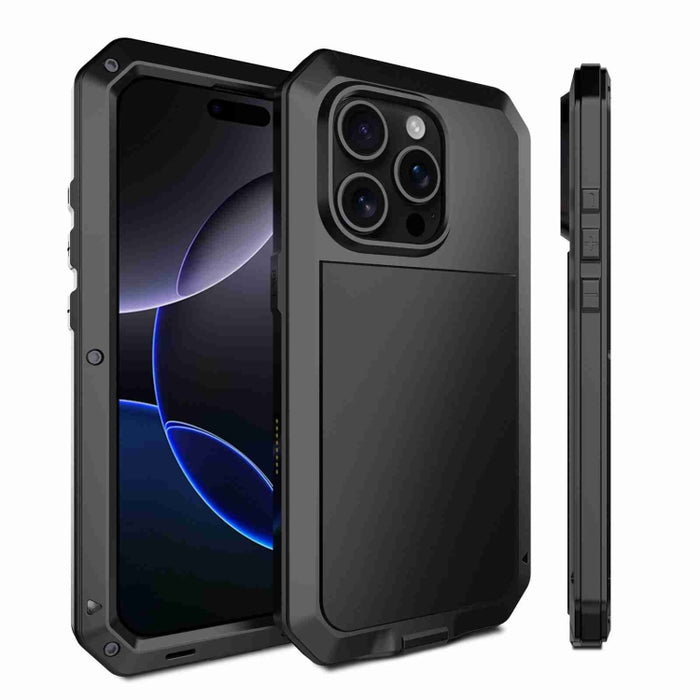 Funda metálica para teléfono con triple protección RedPepper, For iPhone 17 Pro Max, For iPhone 17 Pro, For iPhone 17, For iPhone Air, For iPhone 16 Pro Max, For iPhone 16 Pro, For iPhone 16 Plus, For iPhone 16