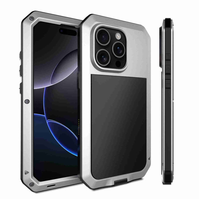 Funda metálica para teléfono con triple protección RedPepper, For iPhone 17 Pro Max, For iPhone 17 Pro, For iPhone 17, For iPhone Air, For iPhone 16 Pro Max, For iPhone 16 Pro, For iPhone 16 Plus, For iPhone 16
