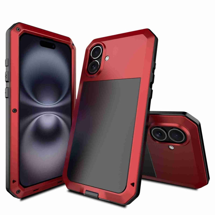 Funda metálica para teléfono con triple protección RedPepper, For iPhone 17 Pro Max, For iPhone 17 Pro, For iPhone 17, For iPhone Air, For iPhone 16 Pro Max, For iPhone 16 Pro, For iPhone 16 Plus, For iPhone 16