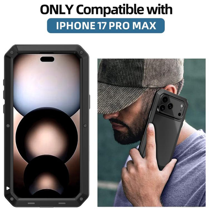 Funda metálica para teléfono con triple protección RedPepper, For iPhone 17 Pro Max, For iPhone 17 Pro, For iPhone 17, For iPhone Air, For iPhone 16 Pro Max, For iPhone 16 Pro, For iPhone 16 Plus, For iPhone 16