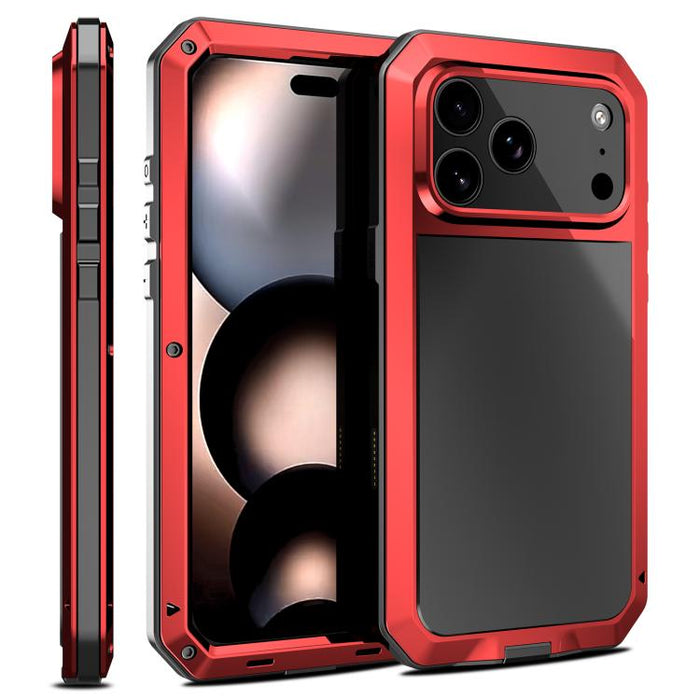 Funda metálica para teléfono con triple protección RedPepper, For iPhone 17 Pro Max, For iPhone 17 Pro, For iPhone 17, For iPhone Air, For iPhone 16 Pro Max, For iPhone 16 Pro, For iPhone 16 Plus, For iPhone 16